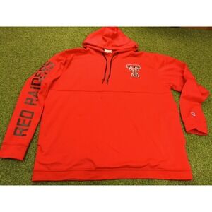 Texas Tech Red Raiders Team Hoodie Mens 2XL Red Champion Football NCAA Spellout